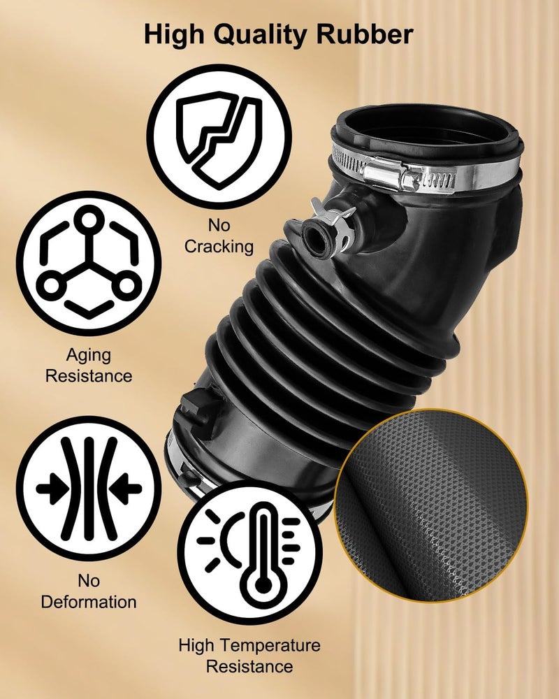Vaticas Engine Air Intake Hose Fit for Honda Odyssey Passport Pilot Ridgeline 2016-2022 Replace 17228-5J6-A10 - Image 4